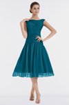 ColsBM Alissa Midnight Blue Cute A-line Sleeveless Knee Length Ruching Bridesmaid Dresses
