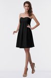 ColsBM Aviana Black Elegant A-line Sleeveless Chiffon Pleated Party Dresses