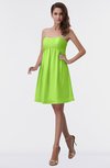 ColsBM Aviana Bright Green Elegant A-line Sleeveless Chiffon Pleated Party Dresses