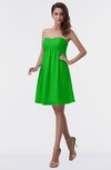 ColsBM Aviana Classic Green Elegant A-line Sleeveless Chiffon Pleated Party Dresses