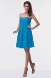 ColsBM Aviana Cornflower Blue Elegant A-line Sleeveless Chiffon Pleated Party Dresses