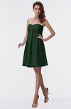 ColsBM Aviana Hunter Green Elegant A-line Sleeveless Chiffon Pleated Party Dresses