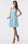 ColsBM Aviana Ice Blue Elegant A-line Sleeveless Chiffon Pleated Party Dresses