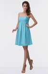 ColsBM Aviana Light Blue Elegant A-line Sleeveless Chiffon Pleated Party Dresses