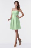 ColsBM Aviana Light Green Elegant A-line Sleeveless Chiffon Pleated Party Dresses