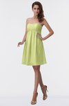 ColsBM Aviana Lime Green Elegant A-line Sleeveless Chiffon Pleated Party Dresses