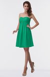 ColsBM Aviana Pepper Green Elegant A-line Sleeveless Chiffon Pleated Party Dresses