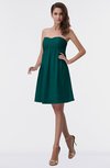 ColsBM Aviana Shaded Spruce Elegant A-line Sleeveless Chiffon Pleated Party Dresses