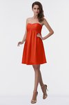ColsBM Aviana Tangerine Tango Elegant A-line Sleeveless Chiffon Pleated Party Dresses