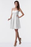 ColsBM Aviana White Elegant A-line Sleeveless Chiffon Pleated Party Dresses