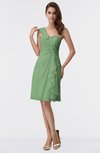 ColsBM Harmony Fair Green Cute Sheath One Shoulder Sleeveless Knee Length Little Black Dresses