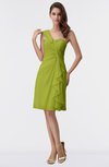 ColsBM Harmony Green Oasis Cute Sheath One Shoulder Sleeveless Knee Length Little Black Dresses