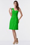 ColsBM Harmony Jasmine Green Cute Sheath One Shoulder Sleeveless Knee Length Little Black Dresses