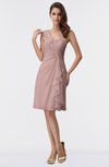 ColsBM Harmony Nectar Pink Cute Sheath One Shoulder Sleeveless Knee Length Little Black Dresses