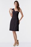ColsBM Harmony Perfect Plum Cute Sheath One Shoulder Sleeveless Knee Length Little Black Dresses