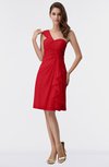 ColsBM Harmony Red Cute Sheath One Shoulder Sleeveless Knee Length Little Black Dresses