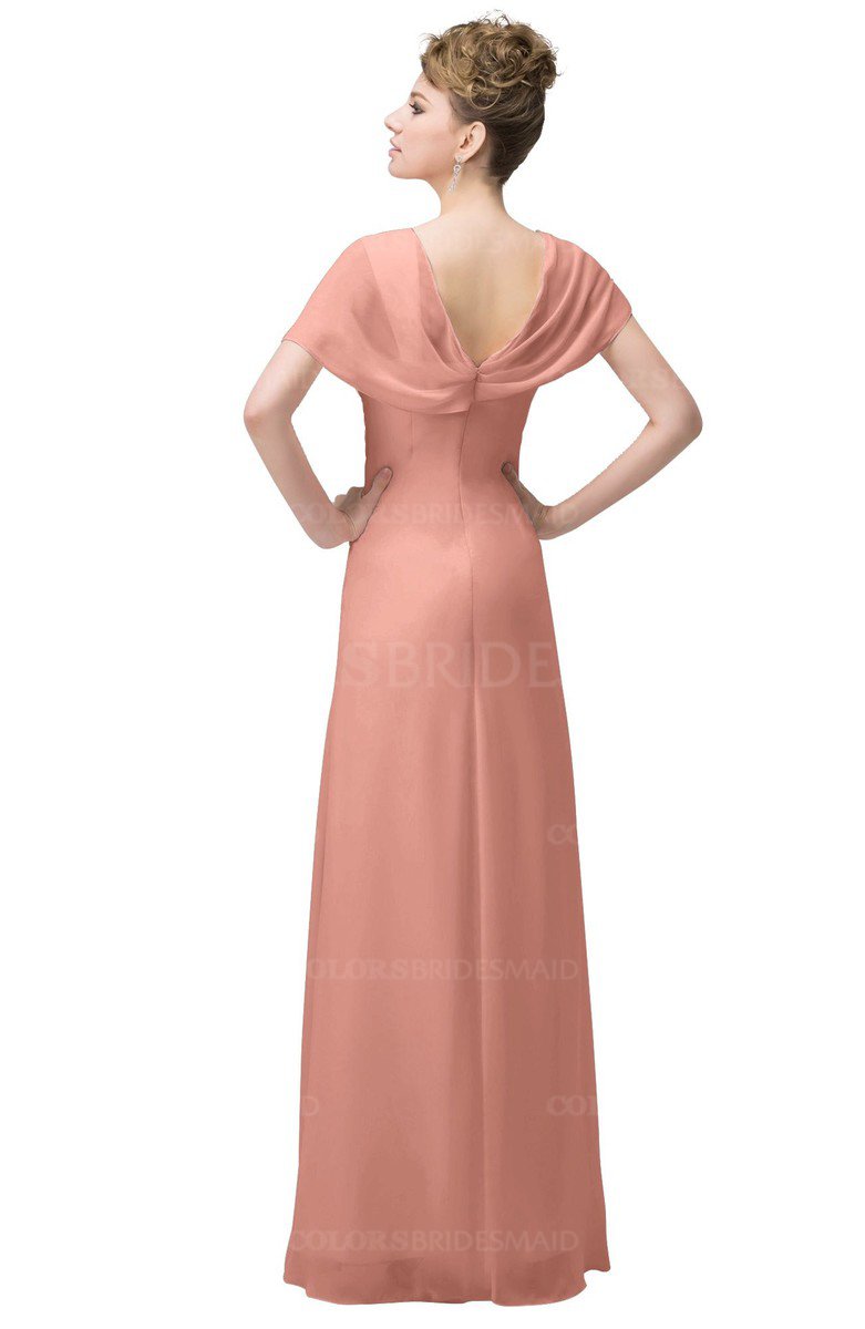 peach plus size bridesmaid dresses