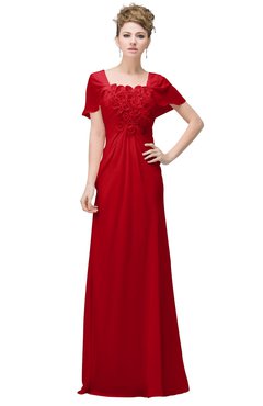 long bridesmaid dresses in red