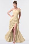 ColsBM Gwen Apricot Gelato Elegant A-line Strapless Sleeveless Backless Floor Length Plus Size Bridesmaid Dresses