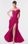 ColsBM Gwen Beetroot Purple Elegant A-line Strapless Sleeveless Backless Floor Length Plus Size Bridesmaid Dresses