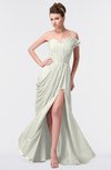 ColsBM Gwen Cream Elegant A-line Strapless Sleeveless Backless Floor Length Plus Size Bridesmaid Dresses