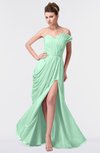 ColsBM Gwen Honeydew Elegant A-line Strapless Sleeveless Backless Floor Length Plus Size Bridesmaid Dresses