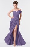 ColsBM Gwen Lilac Elegant A-line Strapless Sleeveless Backless Floor Length Plus Size Bridesmaid Dresses