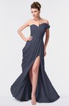 ColsBM Gwen Nightshadow Blue Elegant A-line Strapless Sleeveless Backless Floor Length Plus Size Bridesmaid Dresses