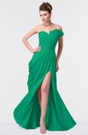 ColsBM Gwen Pepper Green Elegant A-line Strapless Sleeveless Backless Floor Length Plus Size Bridesmaid Dresses