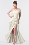 ColsBM Gwen Whisper White Elegant A-line Strapless Sleeveless Backless Floor Length Plus Size Bridesmaid Dresses