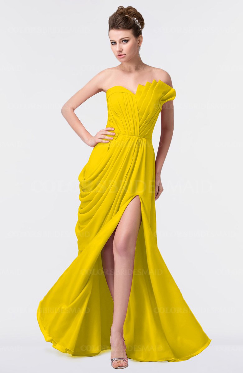 ColsBM Gwen Yellow Bridesmaid Dresses - ColorsBridesmaid