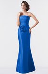 ColsBM Aria Electric Blue Classic Trumpet Sleeveless Backless Floor Length Bridesmaid Dresses