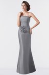 ColsBM Aria Frost Grey Classic Trumpet Sleeveless Backless Floor Length Bridesmaid Dresses