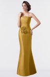 ColsBM Aria Harvest Gold Classic Trumpet Sleeveless Backless Floor Length Bridesmaid Dresses