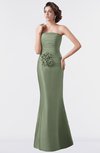 ColsBM Aria Oil Green Classic Trumpet Sleeveless Backless Floor Length Bridesmaid Dresses