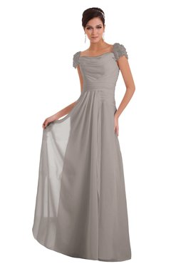 ColsBM Carlee Fawn Elegant A-line Wide Square Short Sleeve Appliques Bridesmaid Dresses