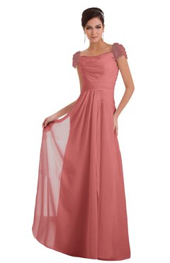 ColsBM Carlee Lantana Elegant A-line Wide Square Short Sleeve Appliques Bridesmaid Dresses