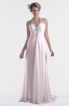 ColsBM Eden Blush Cinderella A-line Sweetheart Sleeveless Criss-cross Straps Brush Train Plus Size Bridesmaid Dresses