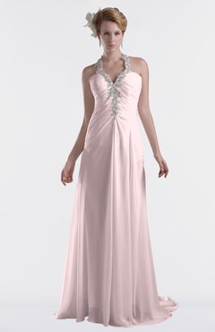 ColsBM Eden Petal Pink Cinderella A-line Sweetheart Sleeveless Criss-cross Straps Brush Train Plus Size Bridesmaid Dresses