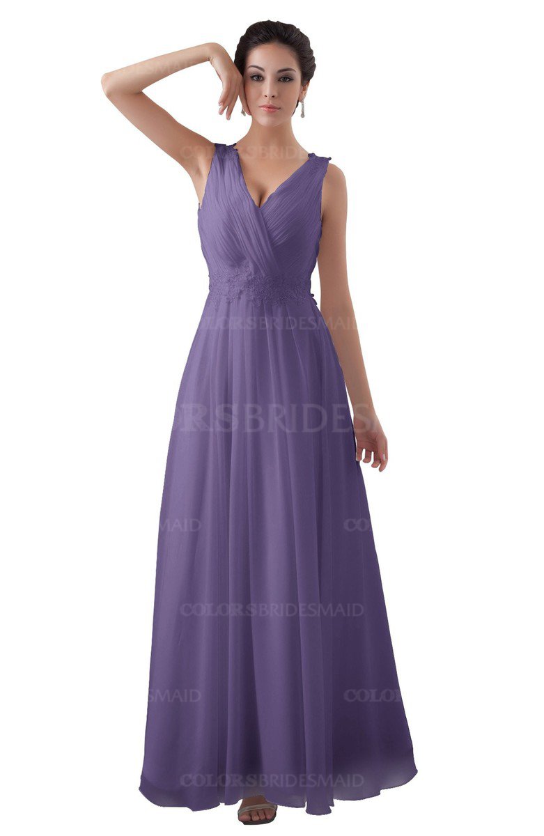 ColsBM Kalani Chalk Violet Bridesmaid Dresses ColorsBridesmaid