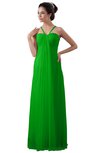 ColsBM Erin Classic Green Informal A-line Spaghetti Sleeveless Floor Length Ruching Plus Size Bridesmaid Dresses