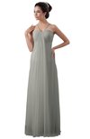 ColsBM Erin Platinum Informal A-line Spaghetti Sleeveless Floor Length Ruching Plus Size Bridesmaid Dresses