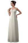 ColsBM Erin Whisper White Informal A-line Spaghetti Sleeveless Floor Length Ruching Plus Size Bridesmaid Dresses
