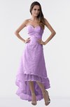 ColsBM Isabel Begonia Simple A-line Zipper Tea Length Paillette Plus Size Bridesmaid Dresses