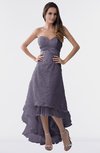ColsBM Isabel Mulled Grape Simple A-line Zipper Tea Length Paillette Plus Size Bridesmaid Dresses