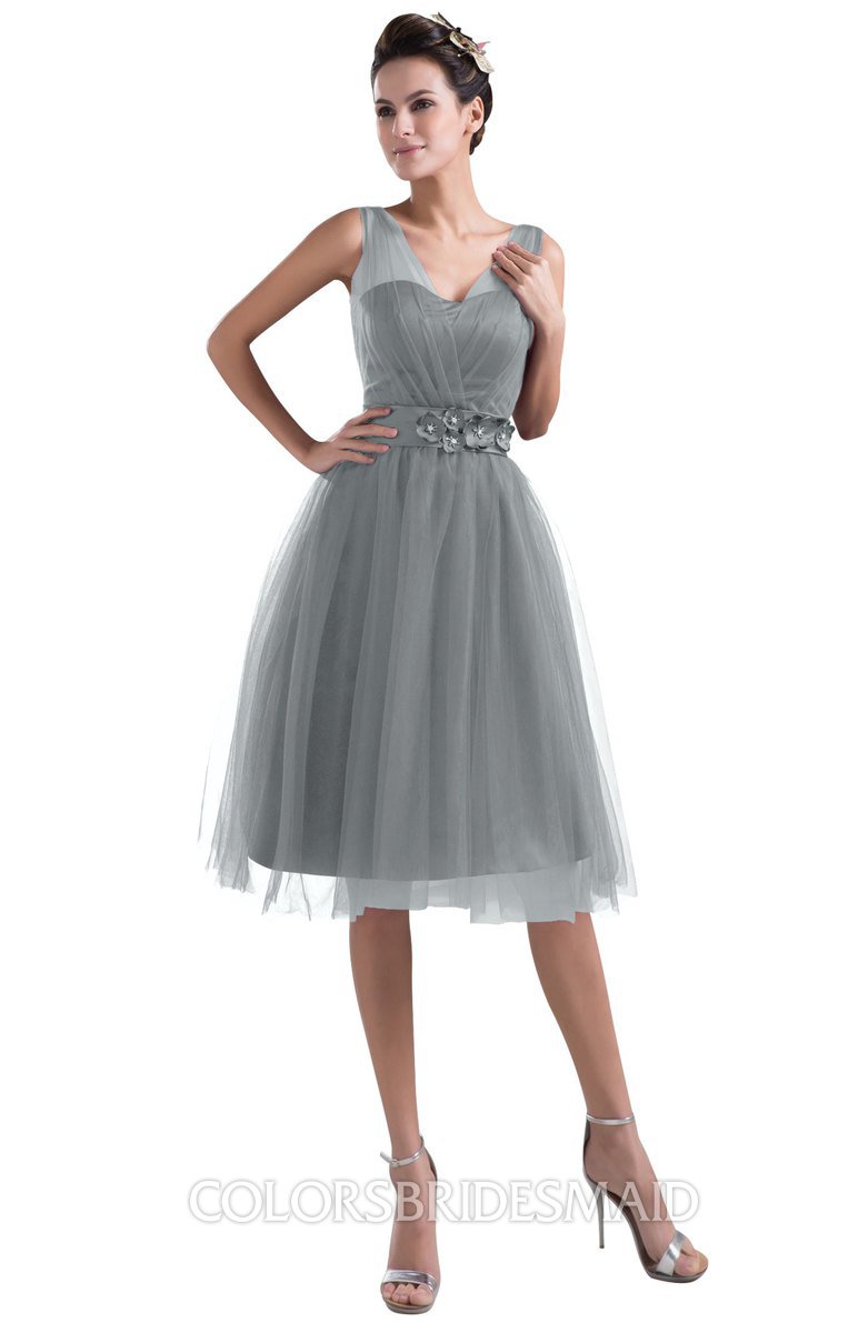 silver bridesmaid dresses plus size