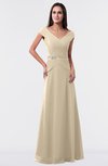 ColsBM Madelyn Champagne Informal A-line Portrait Zipper Floor Length Ruching Plus Size Bridesmaid Dresses