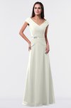 ColsBM Madelyn Ivory Informal A-line Portrait Zipper Floor Length Ruching Plus Size Bridesmaid Dresses