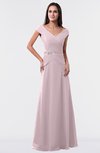 ColsBM Madelyn Pale Lilac Informal A-line Portrait Zipper Floor Length Ruching Plus Size Bridesmaid Dresses