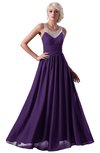 ColsBM Cora Dark Purple Cute A-line Scoop Sleeveless Zipper Beading Plus Size Bridesmaid Dresses